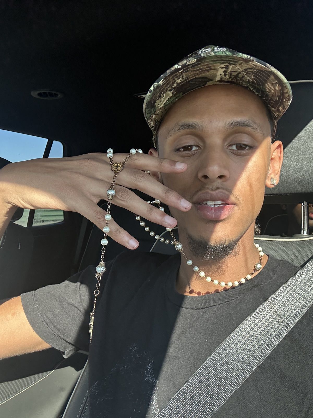 Selfie in the car